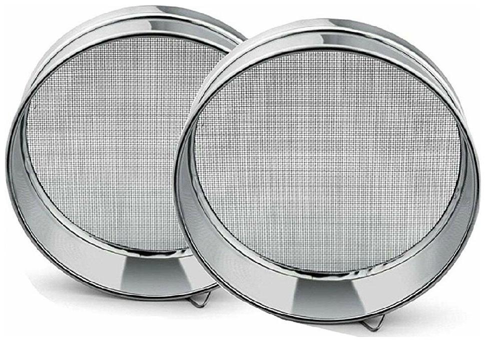 

Naeva Stainless Steel Chalni (Sieves) Atta Maida Set Of 2 No 9 And 10
