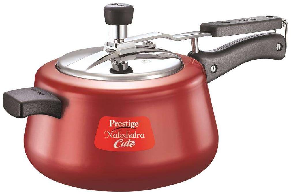 

Prestige Nakshatra Aluminium Pressure Cooker 2 Litres Red