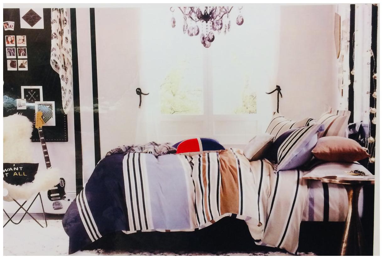 

Nanki s Cotton Abstract Double Size Bedsheet 144 TC ( 1 Bedsheet With 2 Pillow Covers Blue )