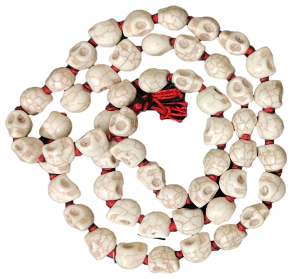 

NAR MUND MALA (SKULL MALA ) 54 BEADS 15MM RESIN