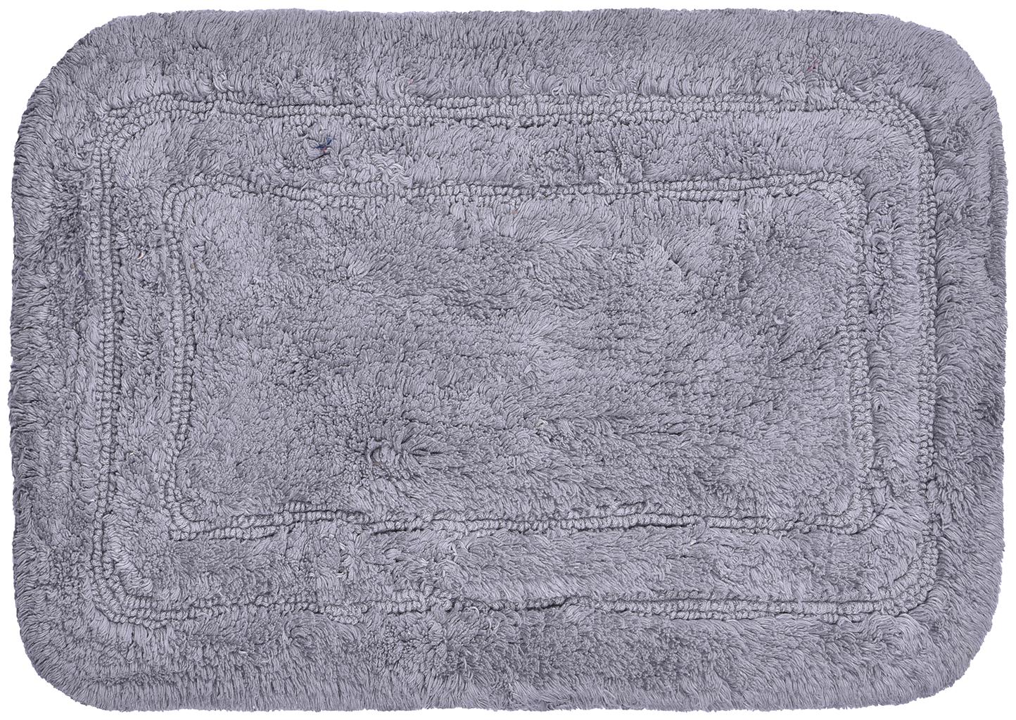

Natura - Cotton Double Border Bath 100 machine washable super soft bathmat (40 x 60 Ash Black)