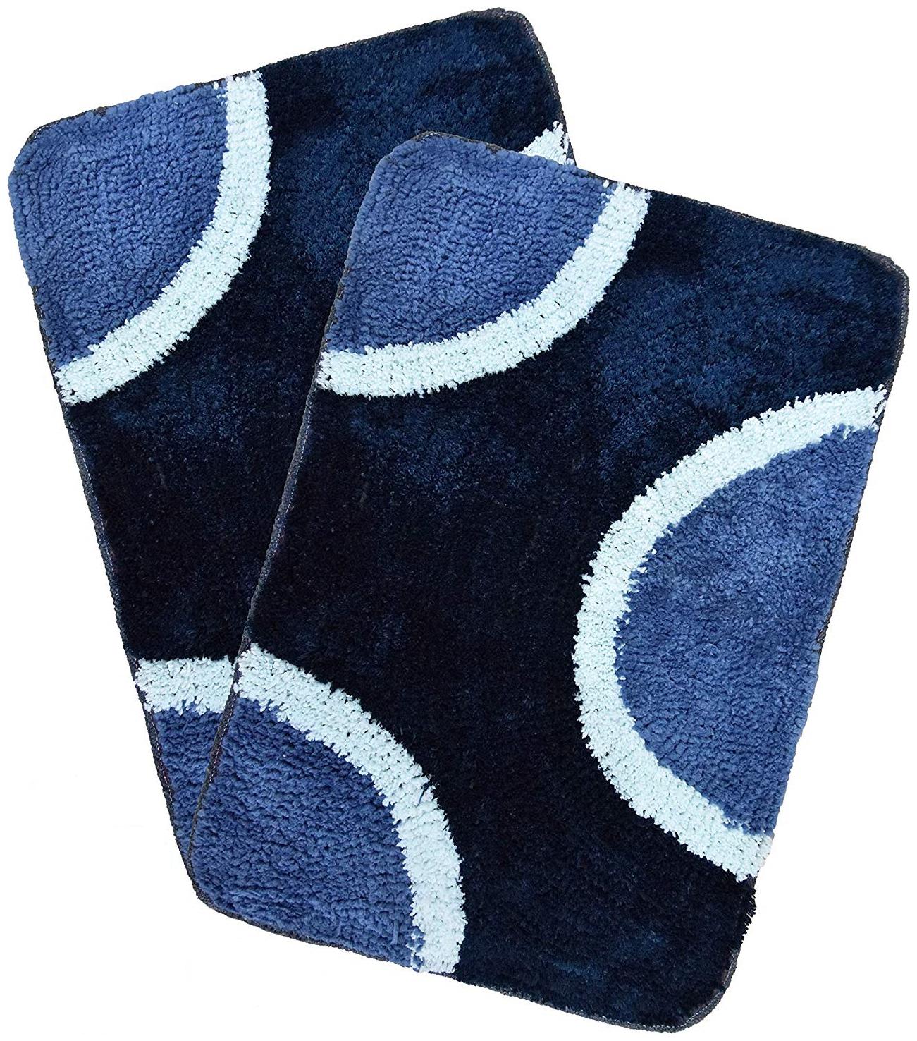 

Natura Living Micro Fiber Soft Bath Mat (Blue 40x60-inch) - Set of 2 pcs