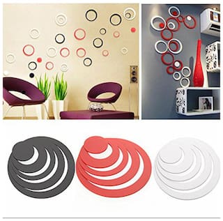 Buy Nawab Acrylic 3d Bright Circle Home And Office Decor Wall
