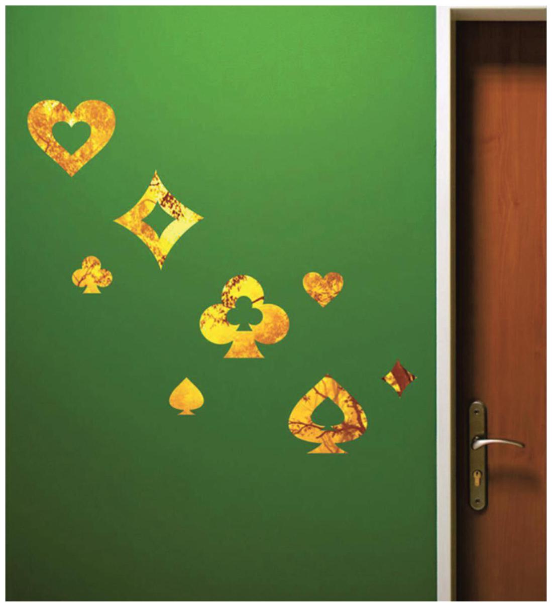 

NAWAB Casino 3D Acrylic Mirror Wall Decor Sticker Golden 3D Acrylic Mirror Wall Decor Sticker