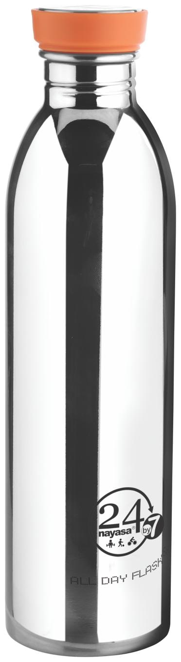 

NAYASA 1000 ml Stainless Steel Thermosteel Flask ( Orange )