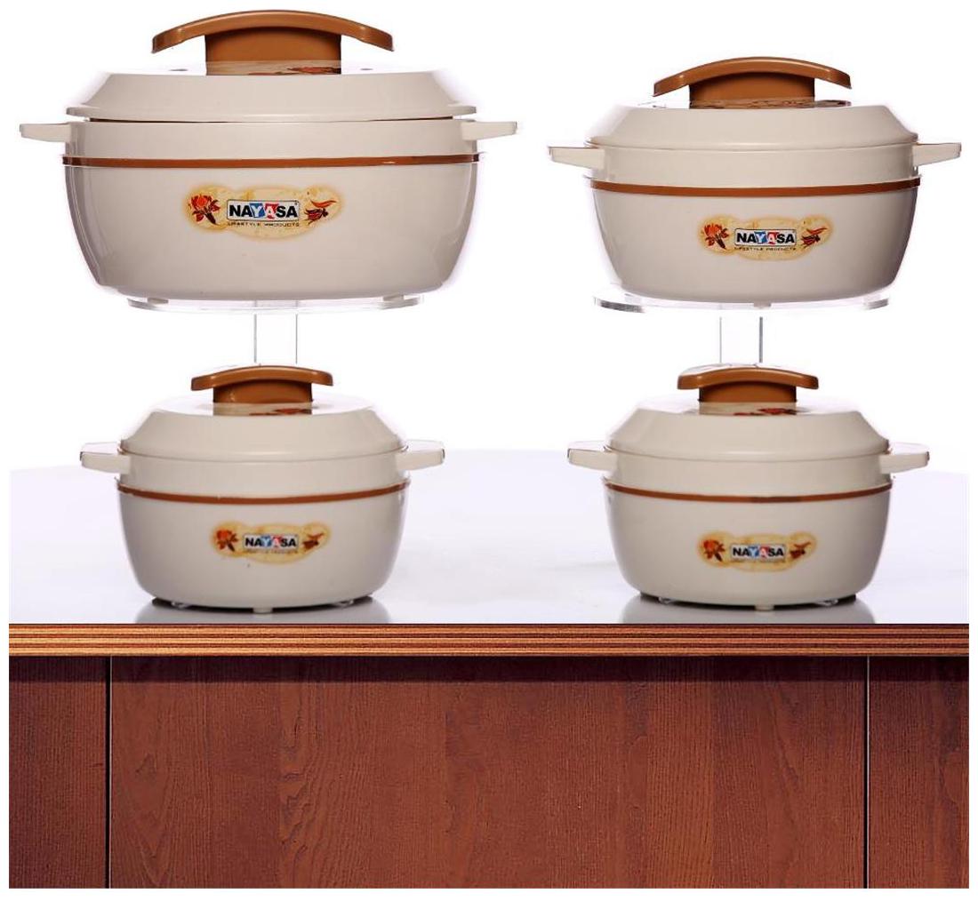 

Nayasa Premium 4 Pc Elegance Casserole Set - Brown