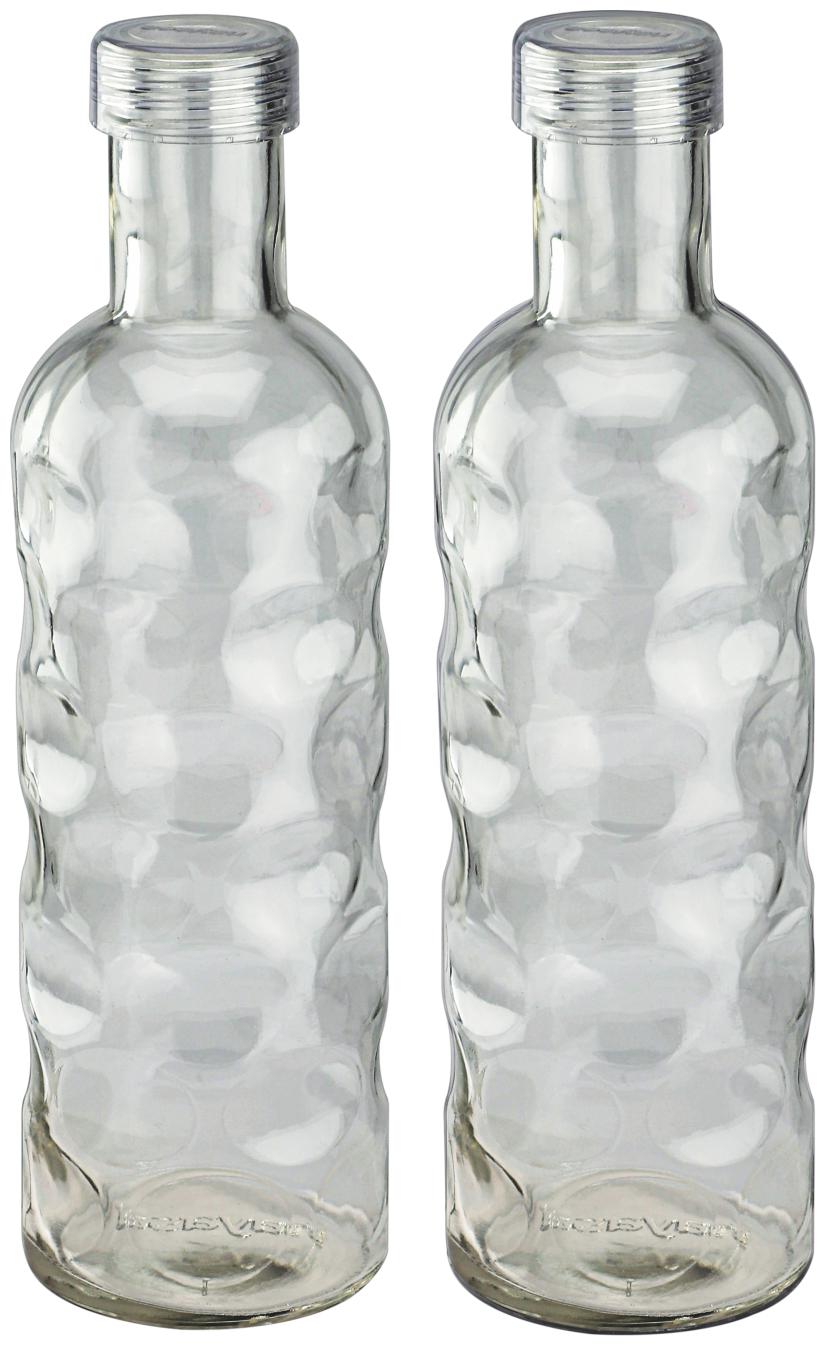 

Nayasa Wave Glass Bottle 1000 Ml Set Of 2