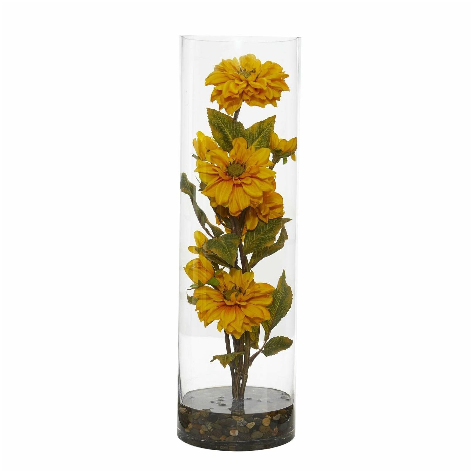 

Nearly Natural Zinnia Artificial Arrangement in Cylinder