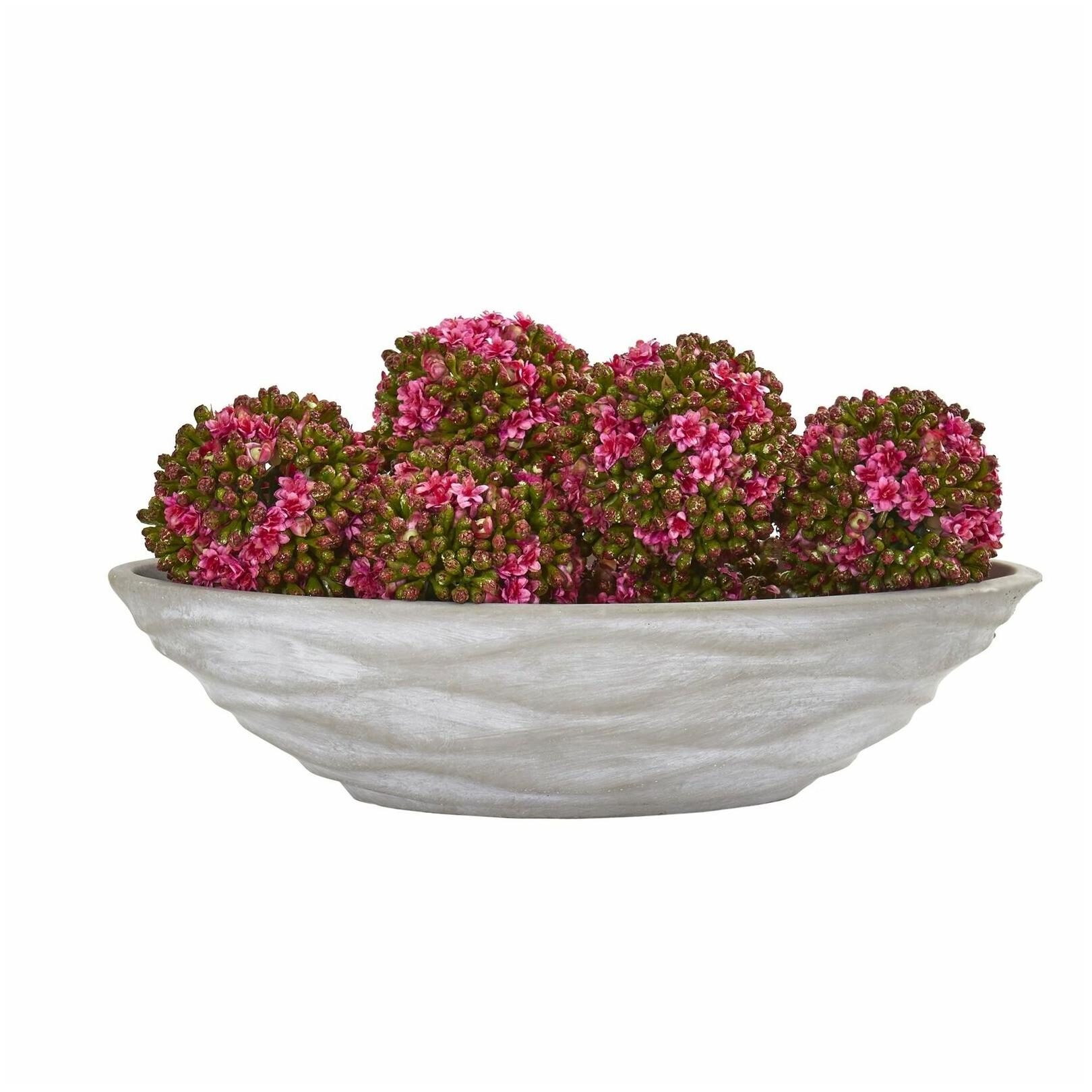 

Nearly Natural 4-inch Artificial Kalanchoe Ball (Set of 6)