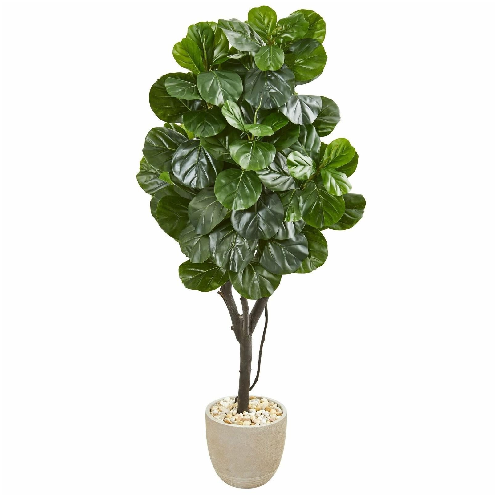 

Nearly Natural Fiddle Leaf Fig 67-inch Artificial Tree in