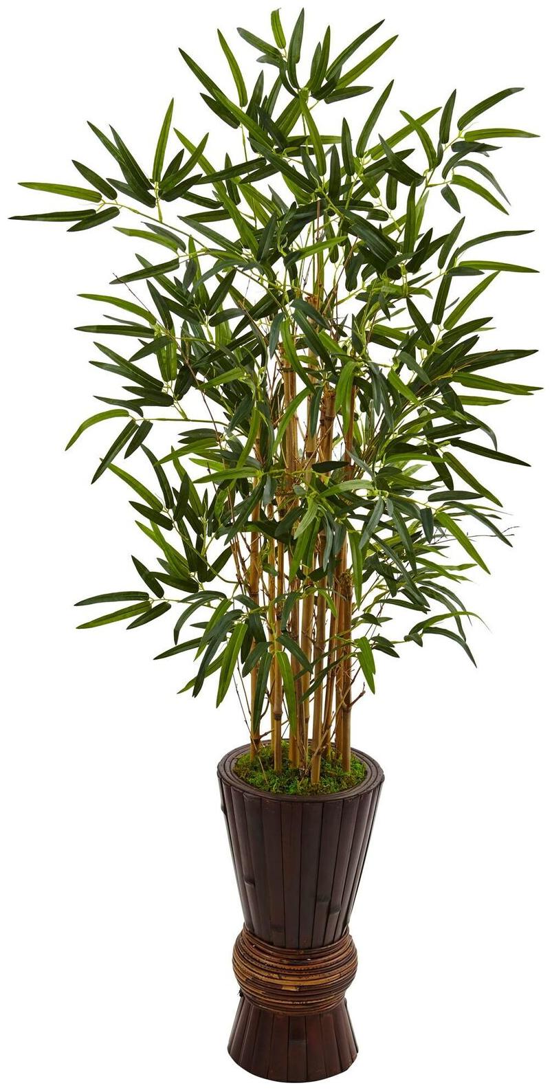 

Nearly Natural 4 5-foot Bamboo Tree in Bamboo Planter