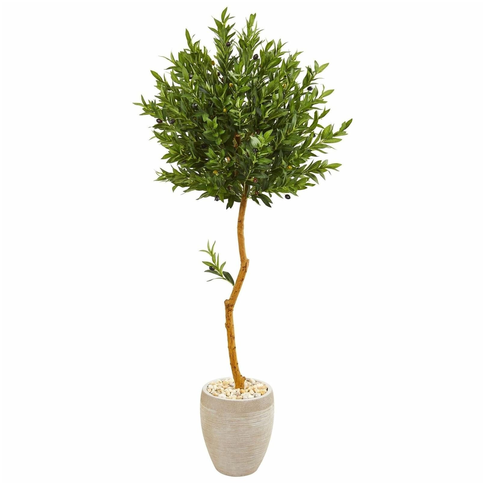 

Nearly Natural 5 5-foot Olive Topiary UV Resistant