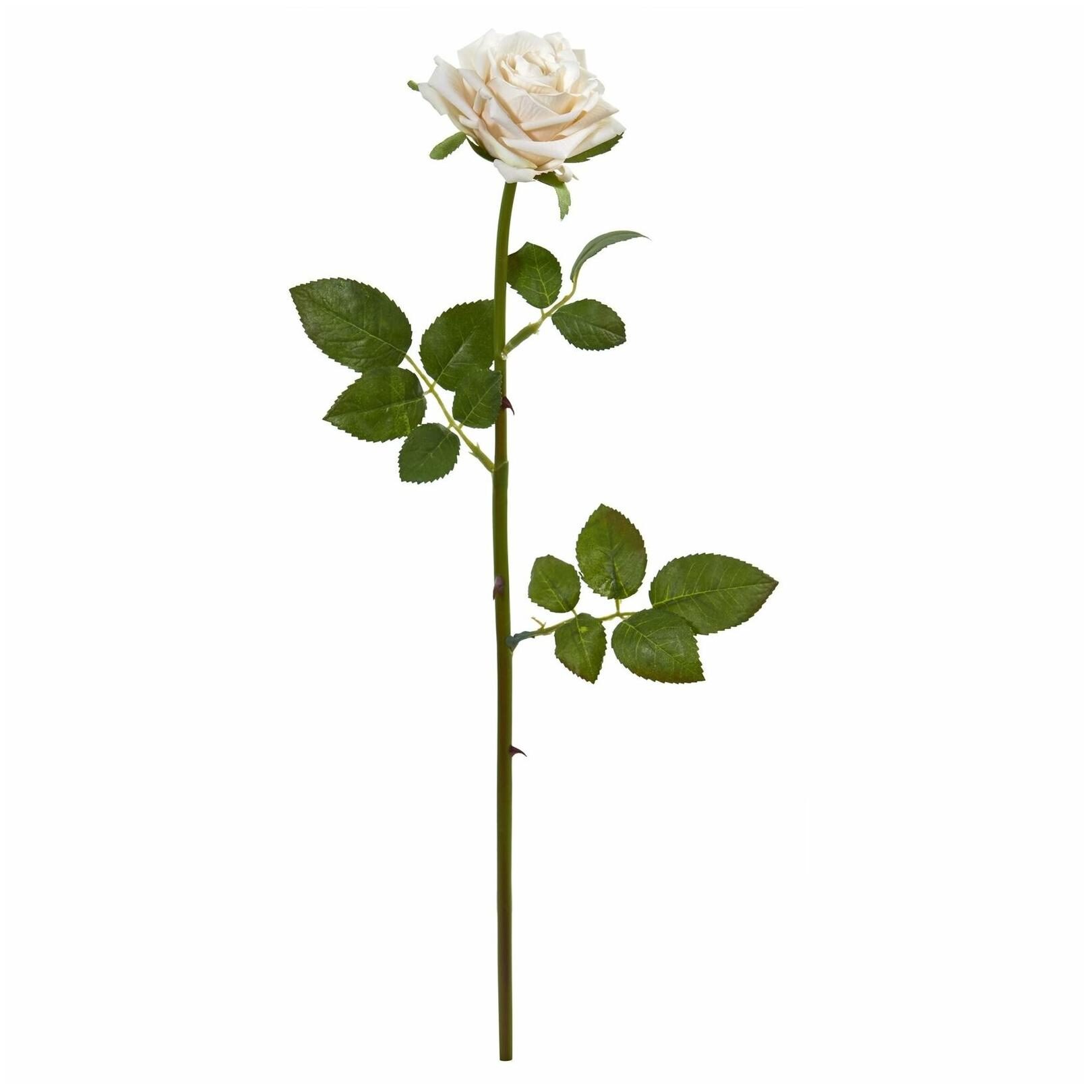 

Nearly Natural 19-inch Rose Spray Artificial Flower (Set of
