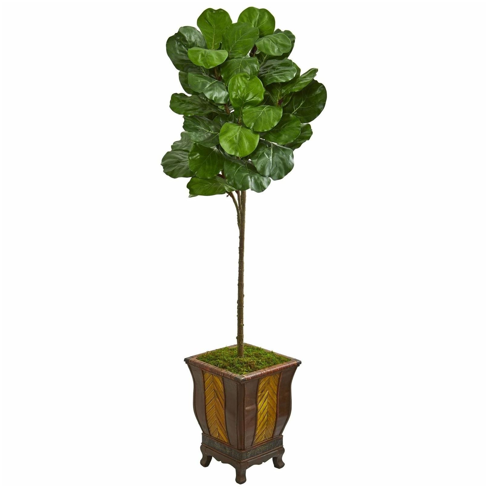 

Nearly Natural Fiddle Leaf 6-foot Artificial Tree in
