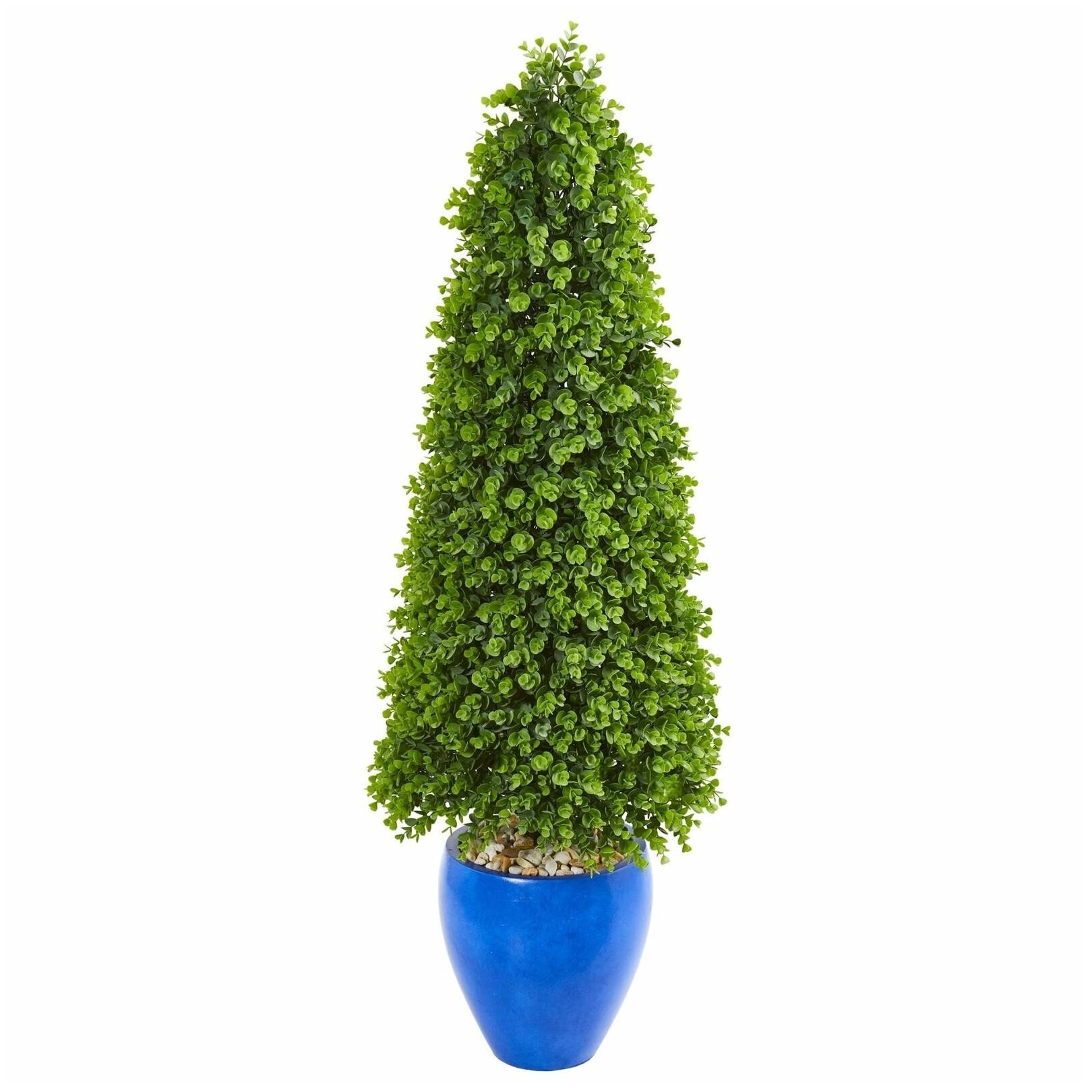

Nearly Natural 52-inch Eucalyptus Topiary Artificial Tree