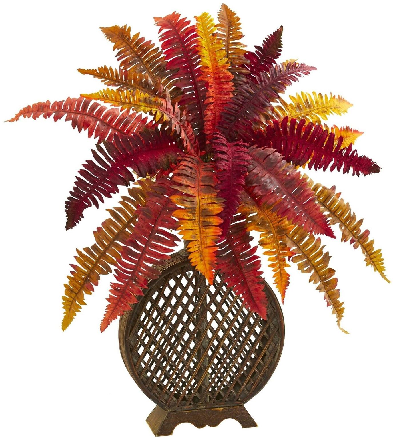 

Nearly Natural 30-inch Autumn Boston Fern Artificial Plant