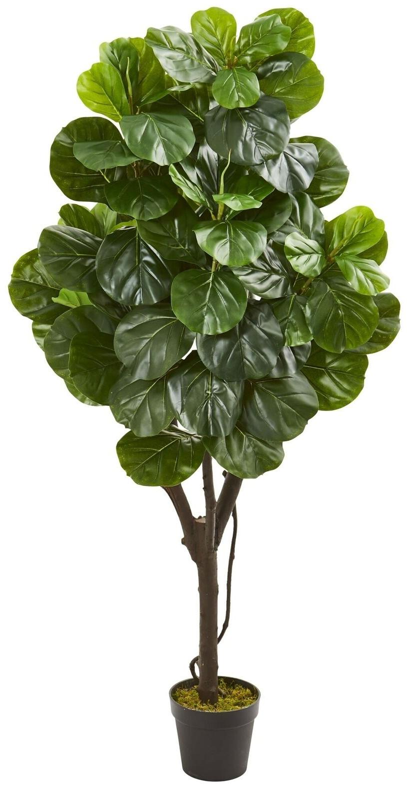 

Nearly Natural Green Black Fiddle Leaf Fig Artificial Tree