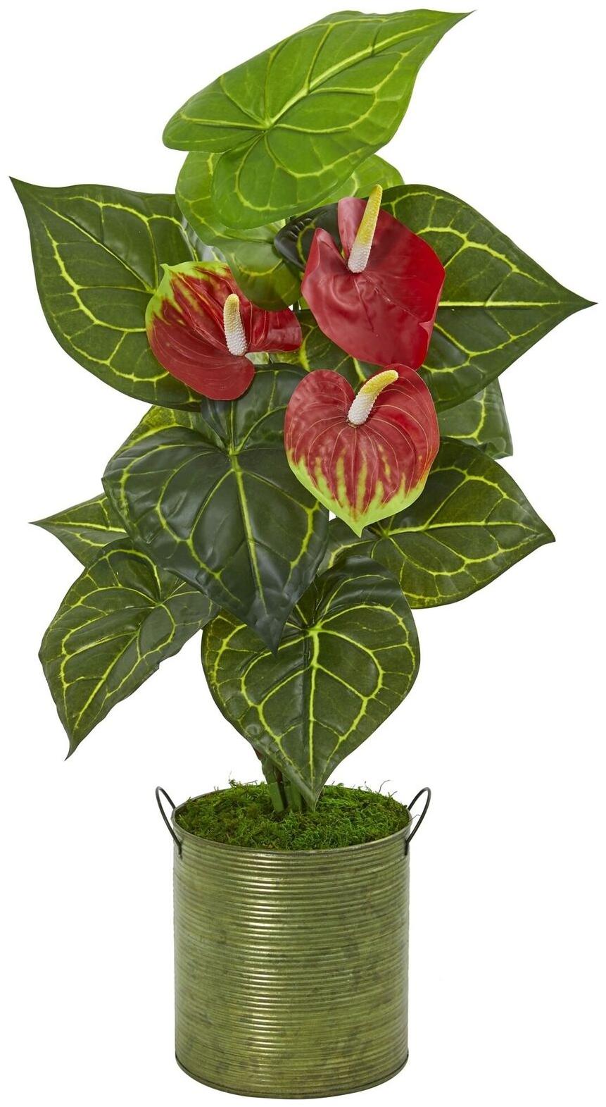 

Nearly Natural Real Touch 29-inch Anthurium Artificial Plant