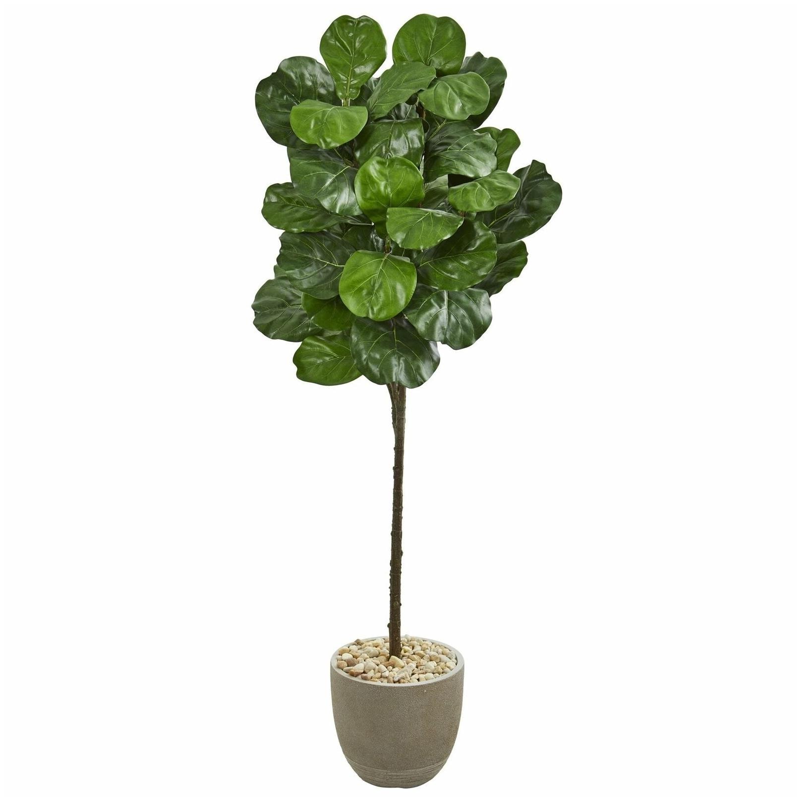 

Nearly Natural 5 5-foot Fiddle Leaf Artificial Tree in
