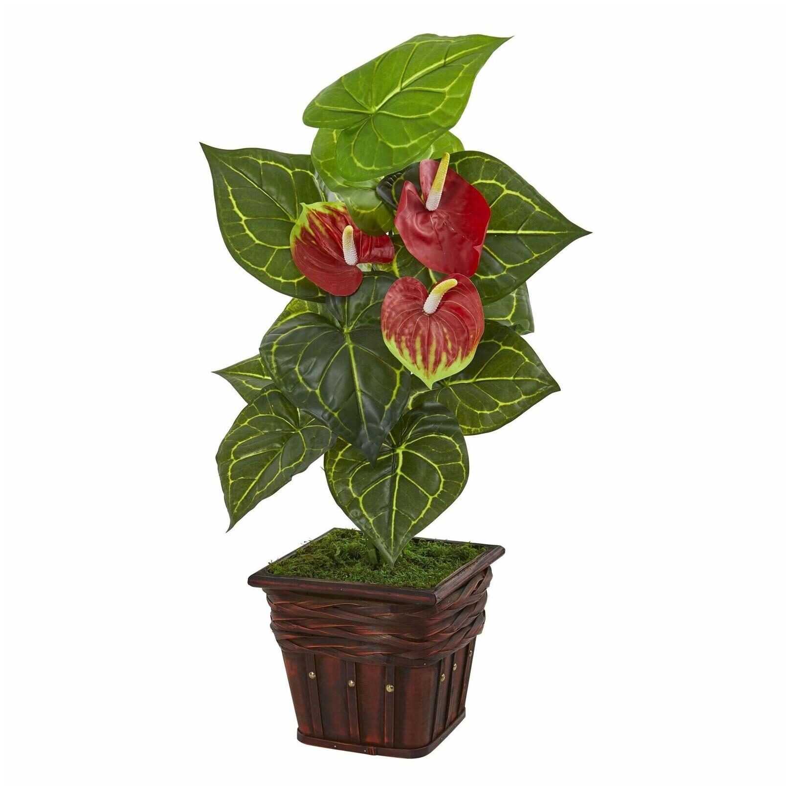 

Nearly Natural 29-inch Real Touch Anthurium Artificial Plant