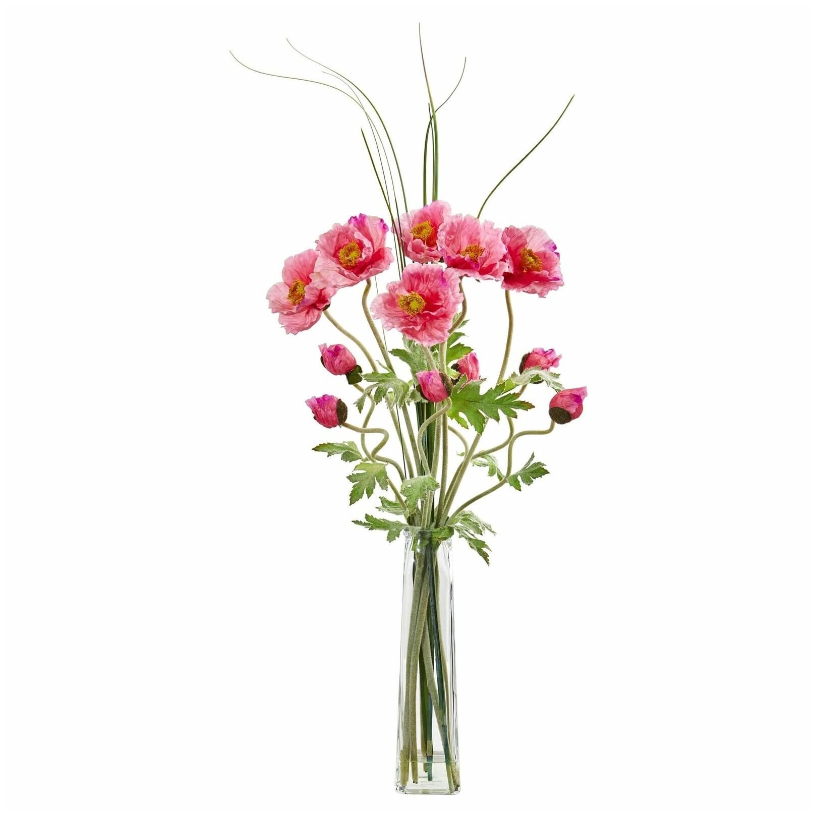 

Nearly Natural Poppy and Grass Artificial Arrangement