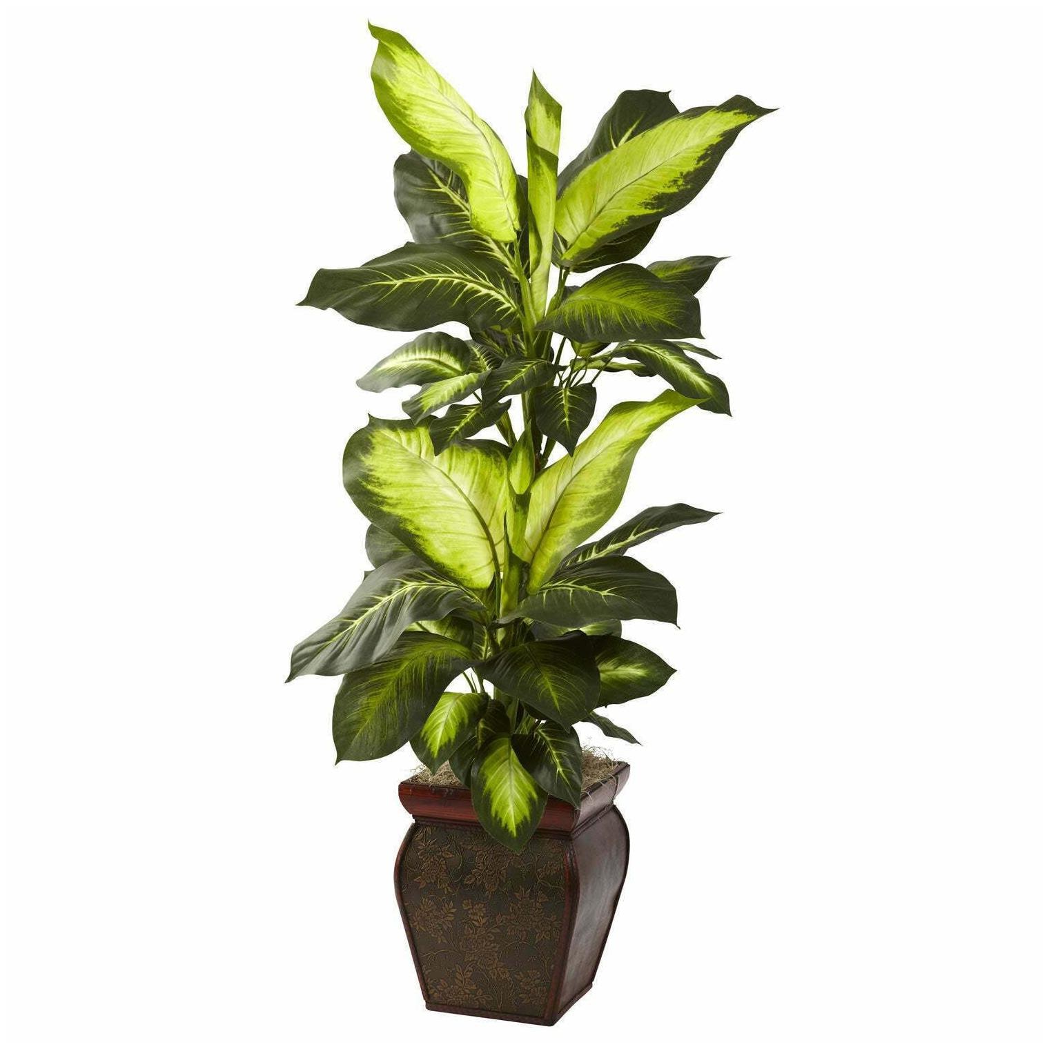 

Nearly Natural 45-inch Golden Dieffenbachia Decorative Plant