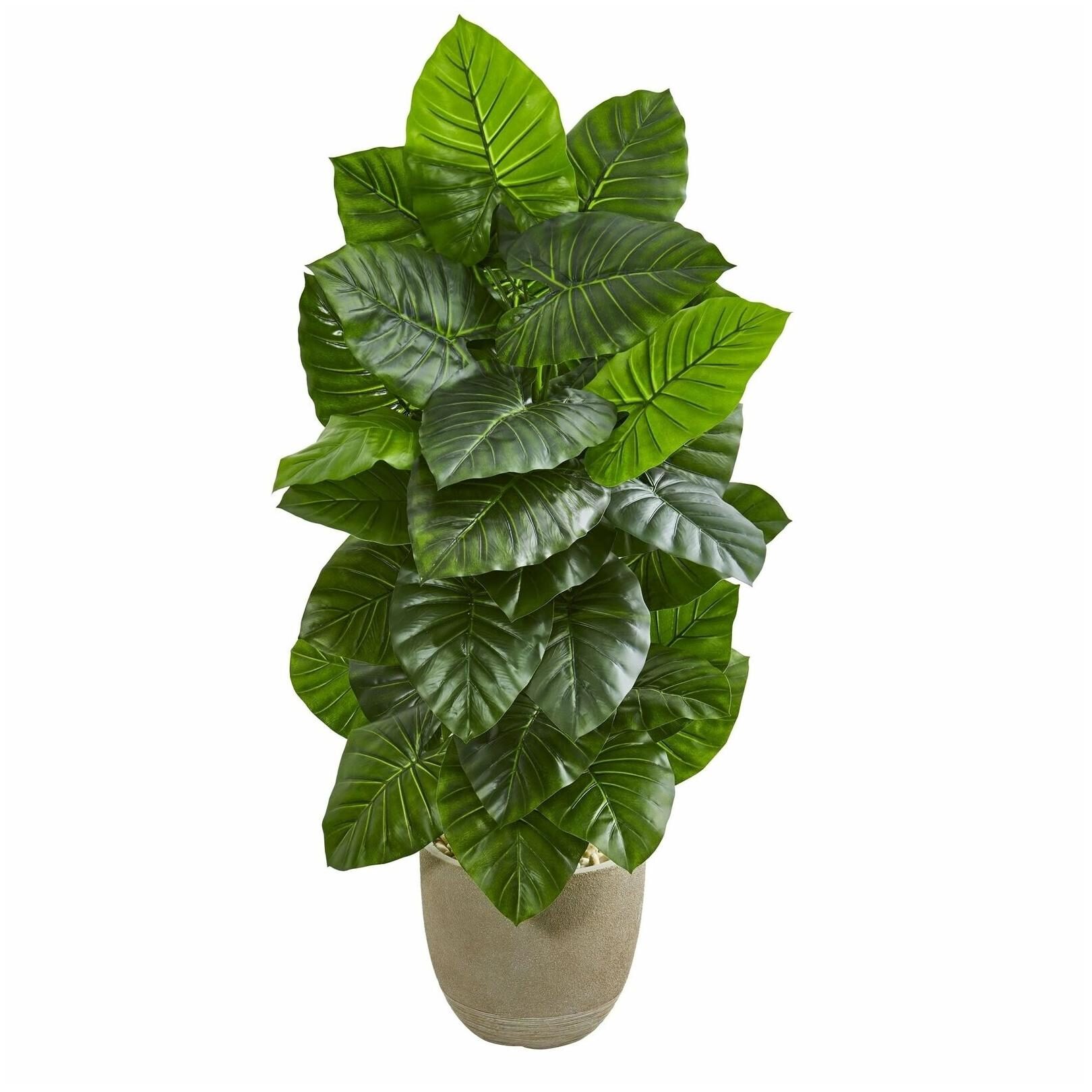 

Nearly Natural 53-inch Taro Artificial Plant in Sand Stone