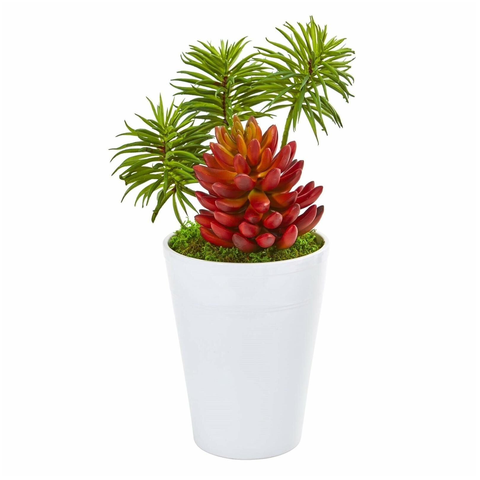 

Nearly Natural 12-inch Mixed Succulents Artificial Plant