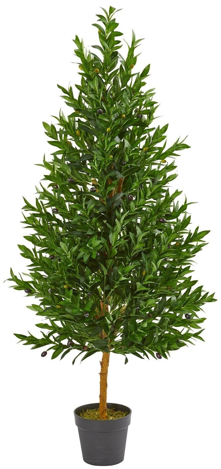 

Nearly Natural Olive Cone 4 5-foot Topiary UV Resistant