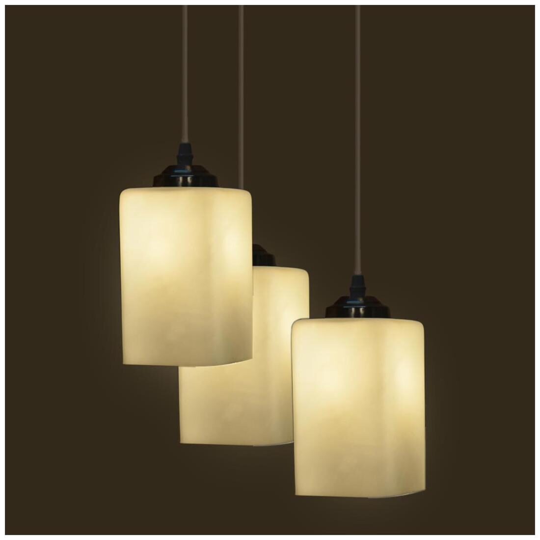 

Somil Decorative Pendant Hanging Ceiling Light Of Three Lamp Compatible With 7 To 80 Watt LED Other