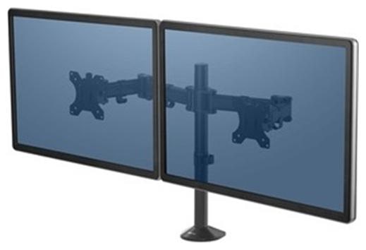 

NEW Fellowes 8502601 Reflex Dual Monitor Arm - 2 Displays Supported30 Screen