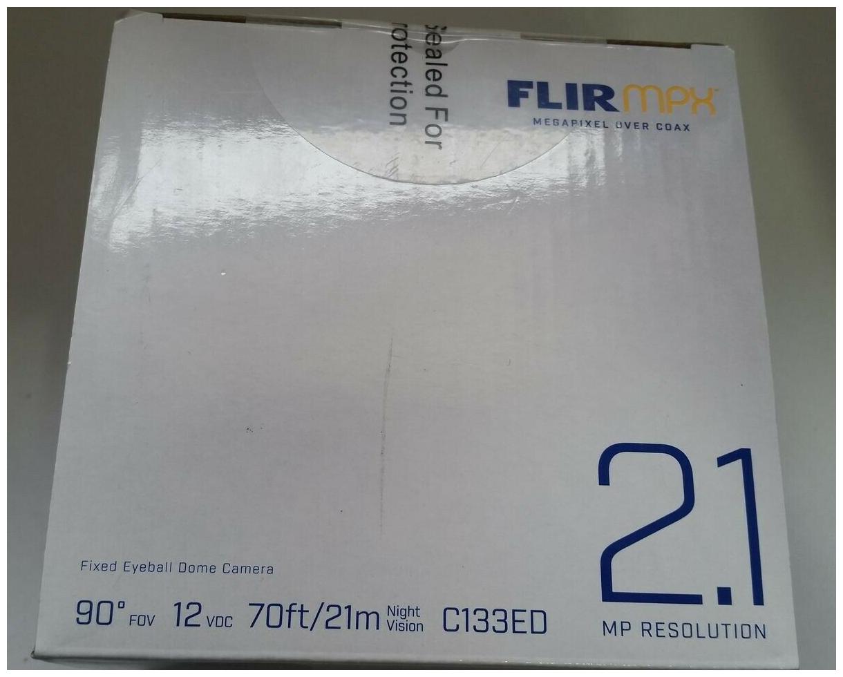 New FLIR 2.1MP HD Fixed Dome MPX Camera with 3.6mm F2.0 Lens C133ED