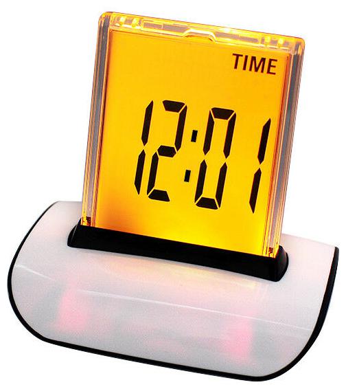 

New Home Bedroom Child Safty Use 7 Color LED Change Digital Glowing Alarm Clock
