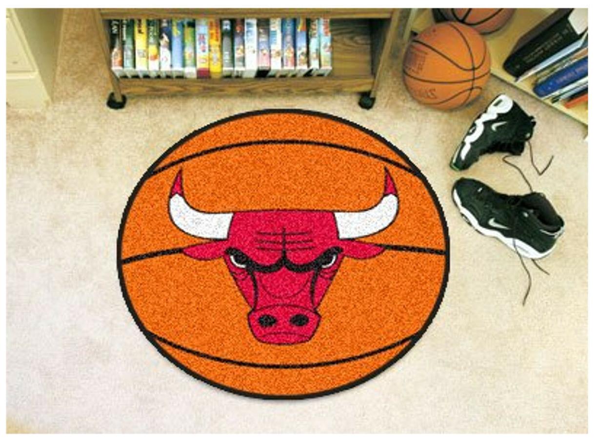 

New NBA - Basketball Mat 27 Diameter Durable Floor Protector Non Skid Rug Mat