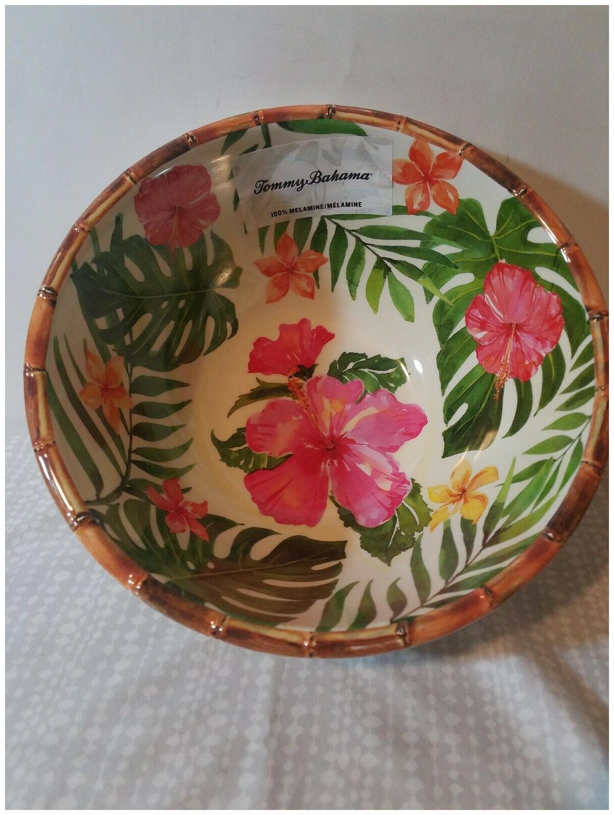 Home & Garden Tommy Bahama 100 Melamine Set of 4 Rustic Blue Crackle 4