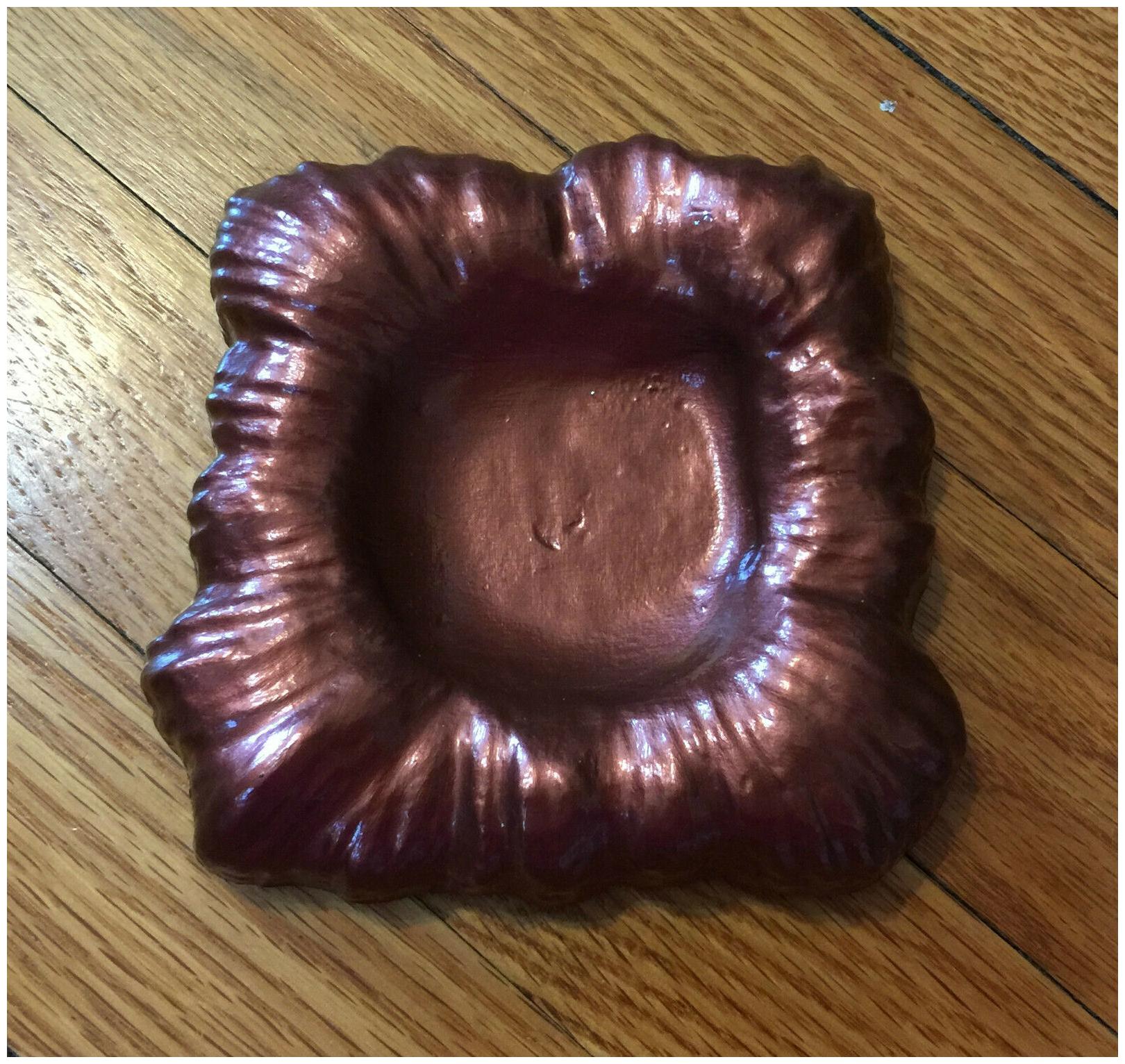 

NEW Uniq Handmade Square NEST Candle Tealight Votive Holder Coaster TRINKET Dish