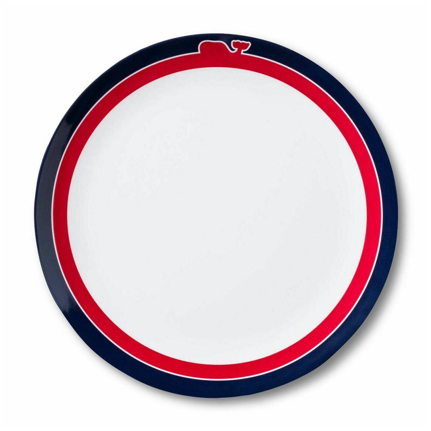 

NEW Vineyard Vines for Target 10 5 Melamine Dinner Plate Red White Blue Whale
