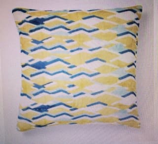 Buy New West Elm Crystal Blue Hand Crafted Blocked Triangle