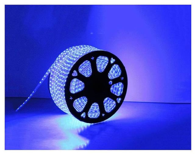 New year decoration 120 LED / M 3600 Led 99 ft 30 Metre {{BLUE COLOR}} Waterproof 220V RGB LED Strip Light 5050 SMD Flexible Tape Rope Home Decoration 11BLUE