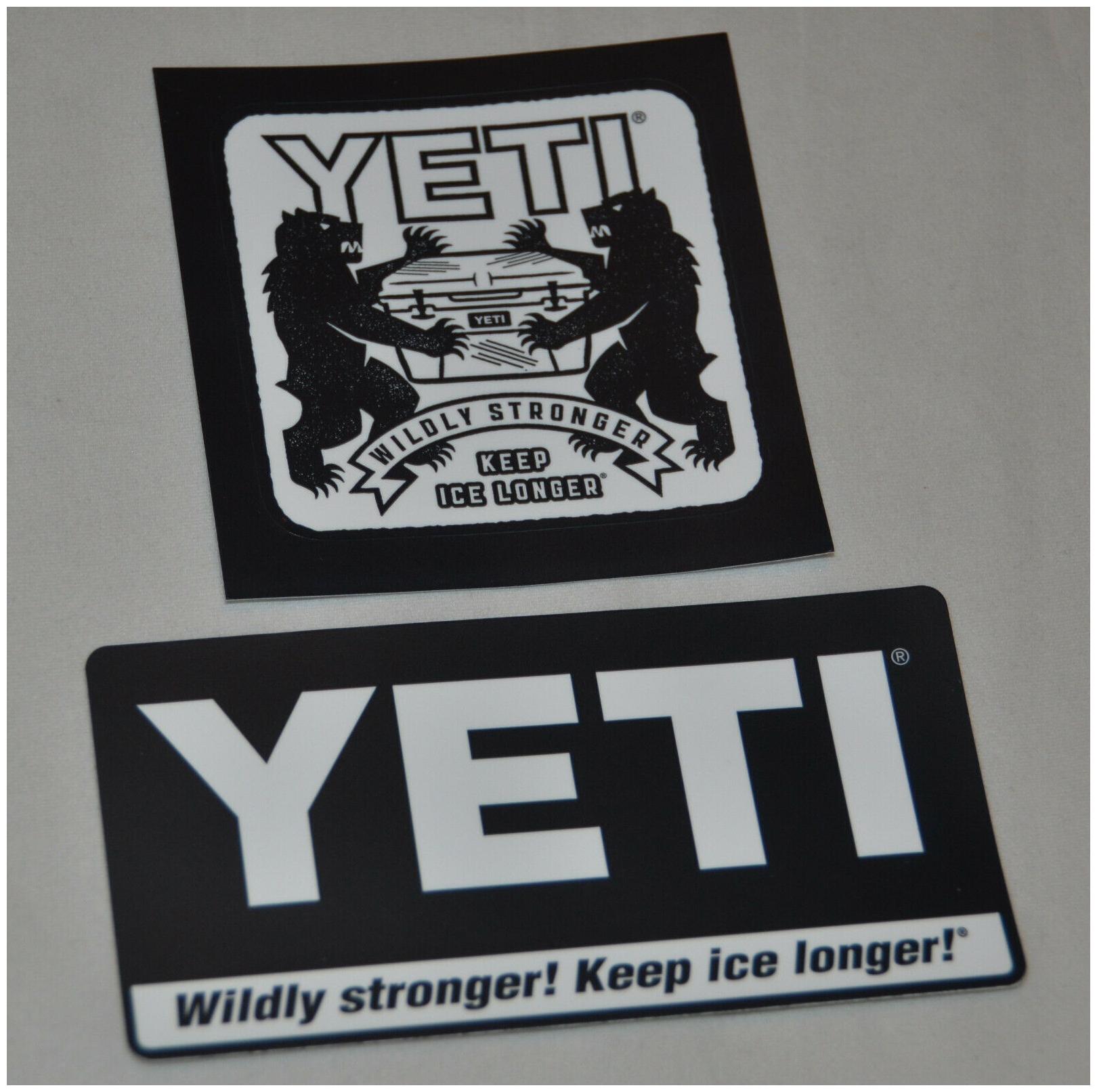

New YETI Cooler - Wildy Stronger Coolers - KEEP ICE LONGER - Stickers Decals