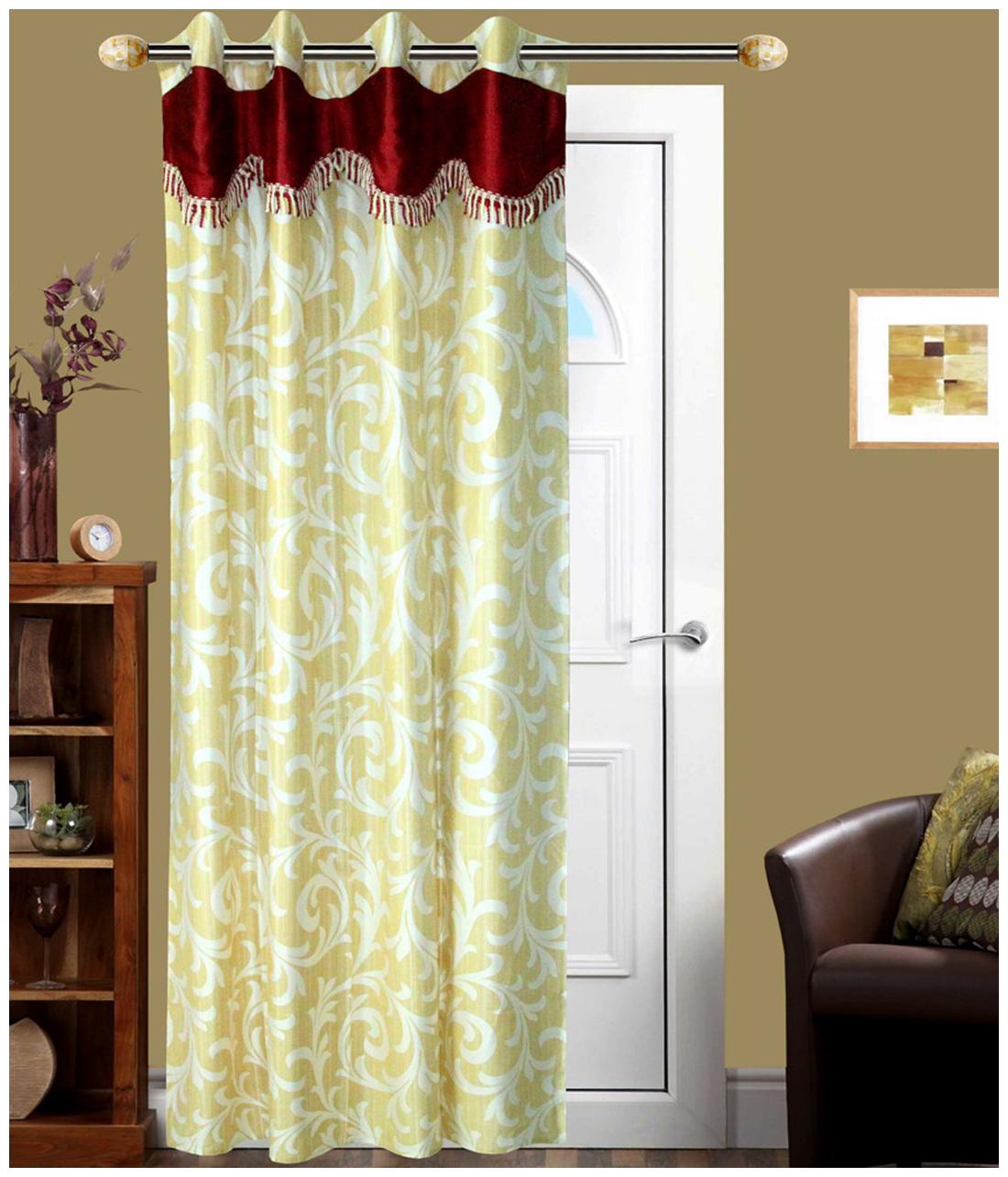 

NEWLADIESZONE Cream Window Curtain