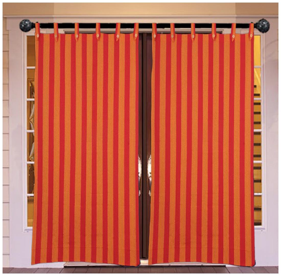 

NEWLADIESZONE Orange Door Curtain