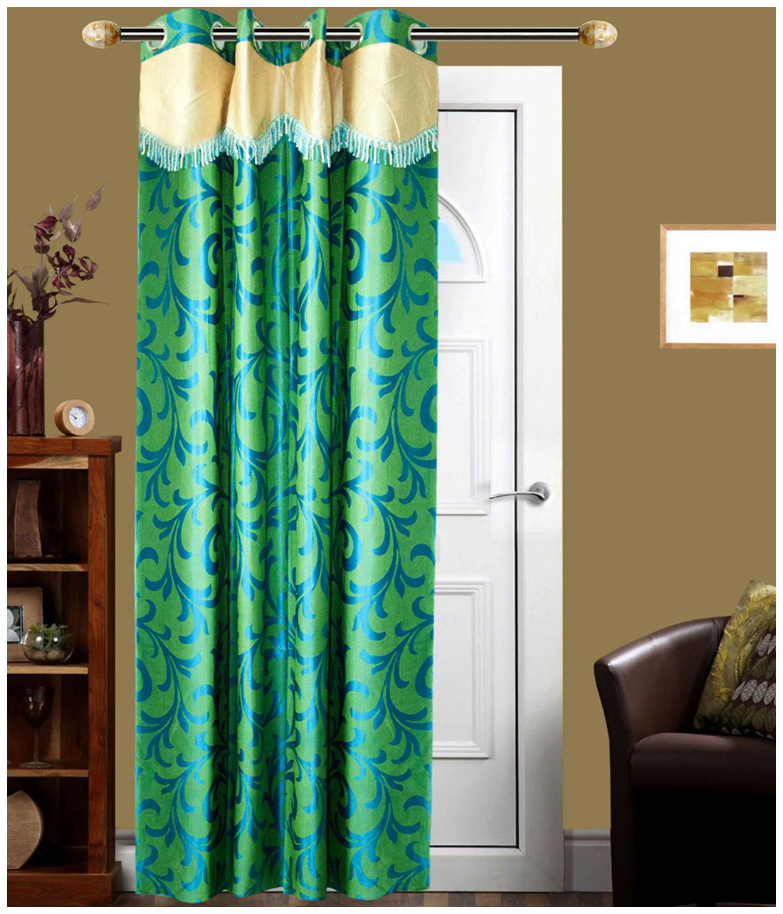 

Newladieszone Green Polyester Door Curtain