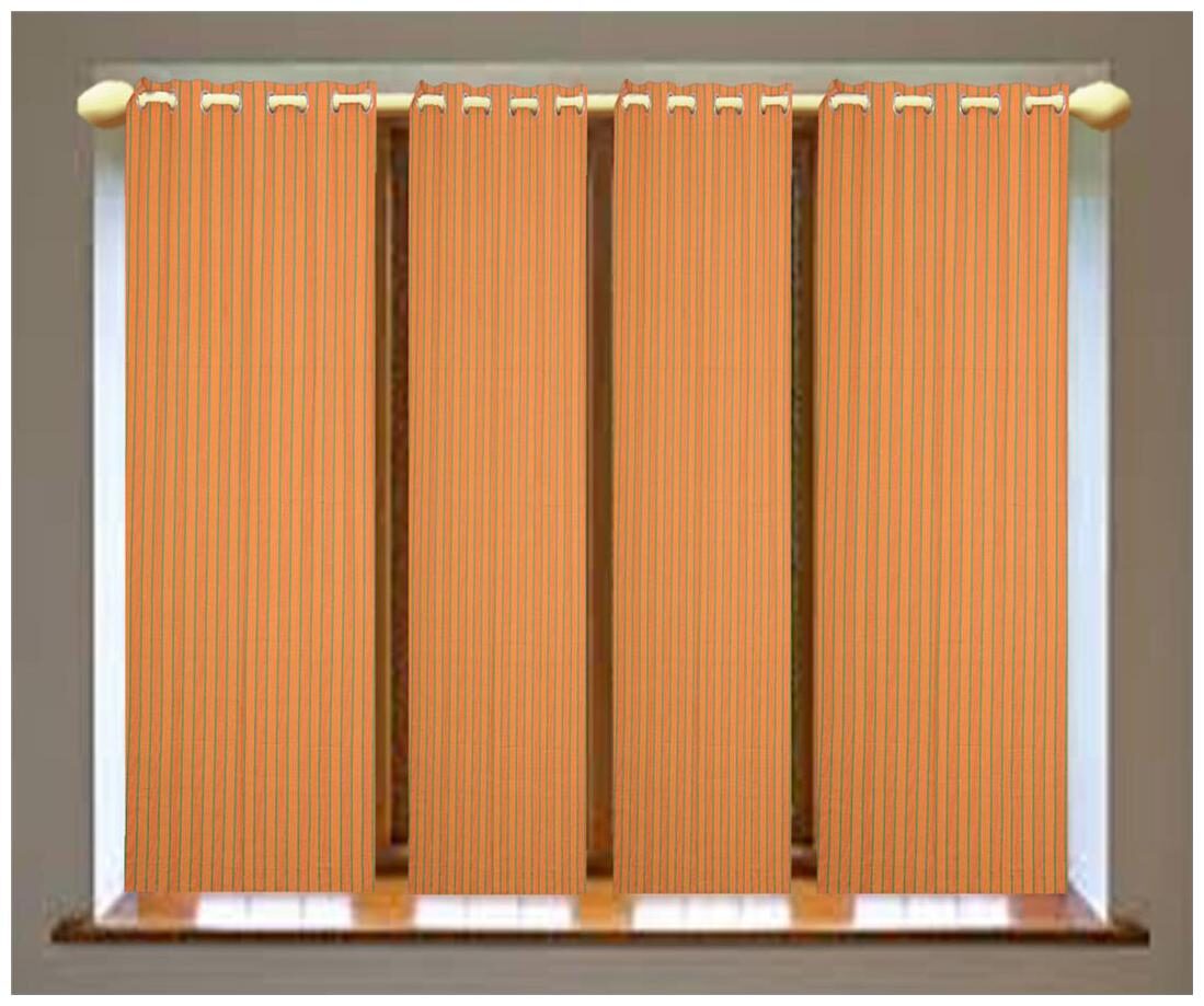 

NewLadiesZone Yellow stripe Door Curtains -set of 2 pcs 100 cotton
