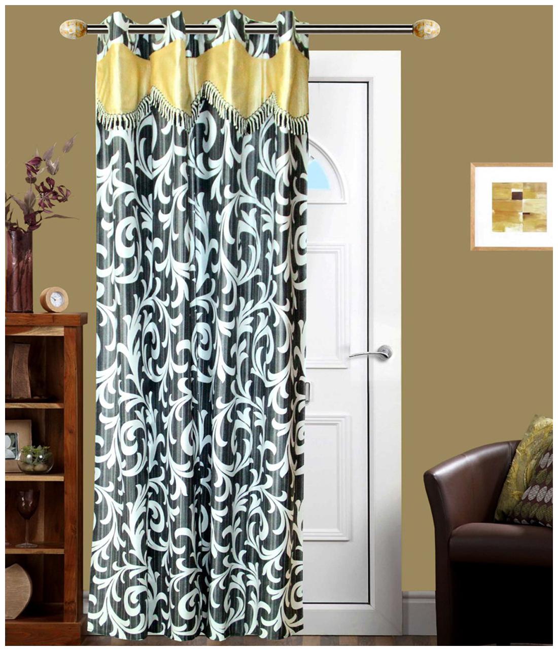 

Newladieszone Black And White Polyester Door Curtain
