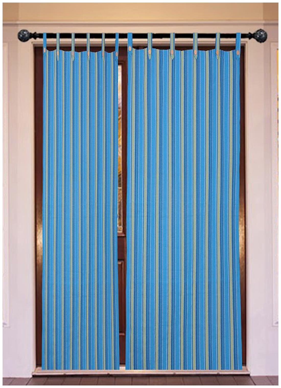 

NEWLADIESZONE Blue Door Curtain