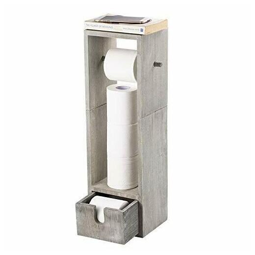 

NEX Toilet Paper Holder Bathroom Toilet Tissue Paper Roll Rustic Gray green