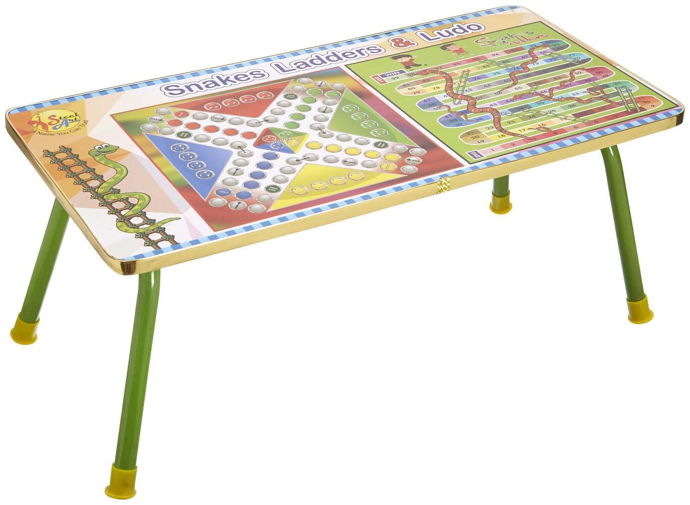 

NHR strong baby Kids foldable Multipurpose multicolour Bed Table for eating dinning study play ( Big size) Luddo