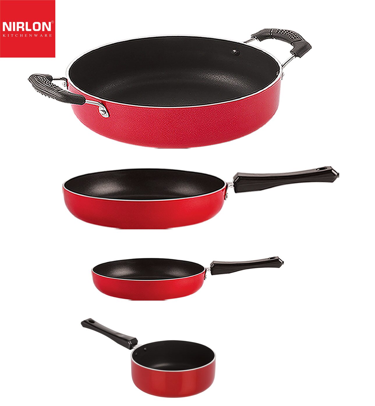 

NIRLON Kitchen Non Stick Cookware Combo Set of 4 pcs