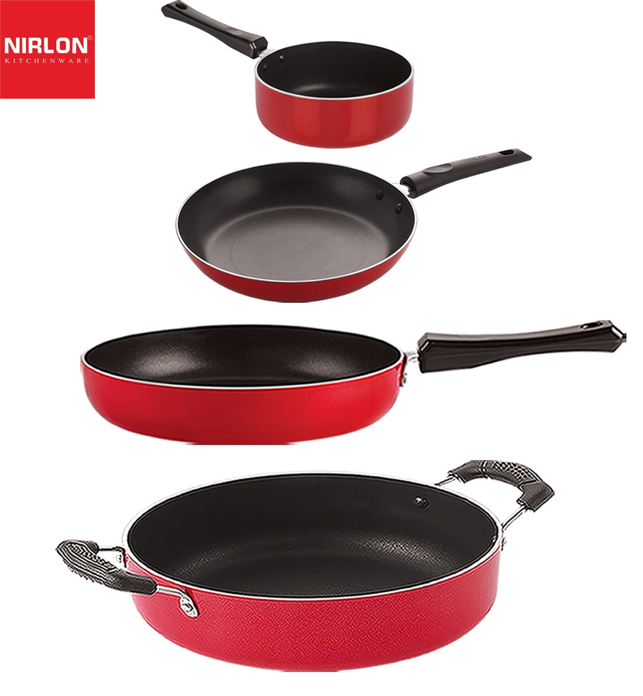 

NIRLON Kitchen Non Stick Aluminium Cookware Gift Set of 4 pcs